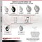Service Caster Metro 461MBQ8AIR MBQ-8AIR Replacement Caster Set with Brakes, 4PK MET-SCC-100S280-PNB-TLB-2-R-2 - alternate 6
